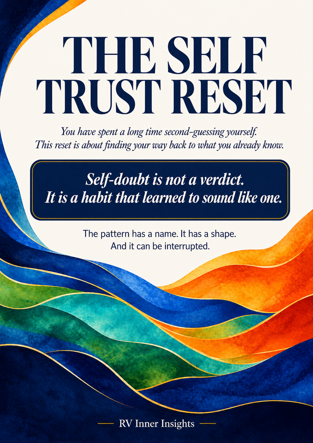 How to Trust Yourself Again | Self-Trust Rebuild Digital Guide PDF